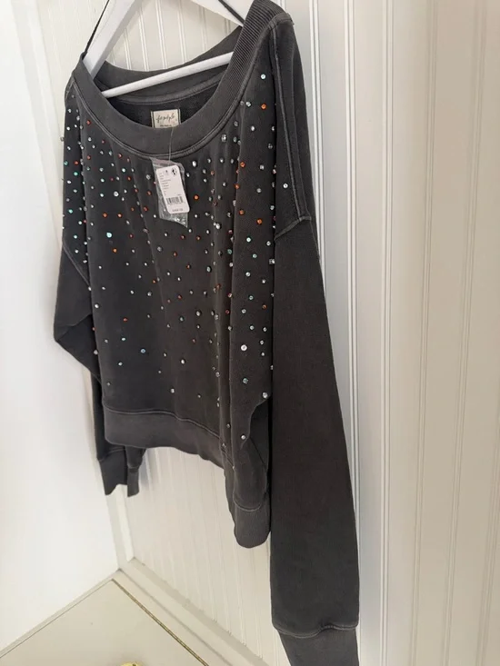 Free People Cool Rider Sweatshirt NWT - Picture 6 of 8